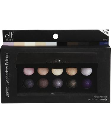 e.l.f. Cosmetics Baked Eyeshadow Palette 10 Nude Shades Highly Pigmented Creates a Smoke Eye Look 0.28 Oz (7.9g) NYC - Buy Online on GoSupps.com