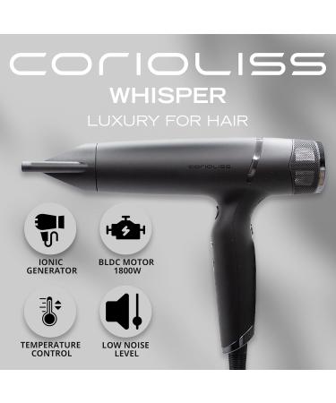 Corioliss BLDC Whisper hairdryer black - Buy Online on GoSupps.com