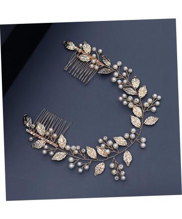 TOVINANNA 1pc Handmade Pearl Comb Hair Pin Wedding Hair Comb Bridal Headdress Bridal Comb Exquisite Hair Comb Alloy Hair Comb Wedding Hair Accessories Creative Wedding Hairpin - Buy Online on GoSupps.com
