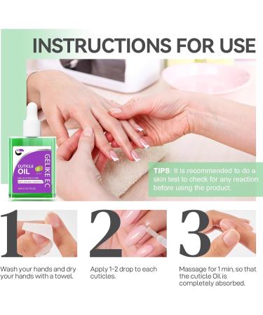  gelike ec Gelike EC Fast Absorbing Cuticle Care Moisturizing and Repairing Oil - Natural Kiwi Fragrance for Women and Men (Dry & Damaged Nails) - Buy Online on GoSupps.com