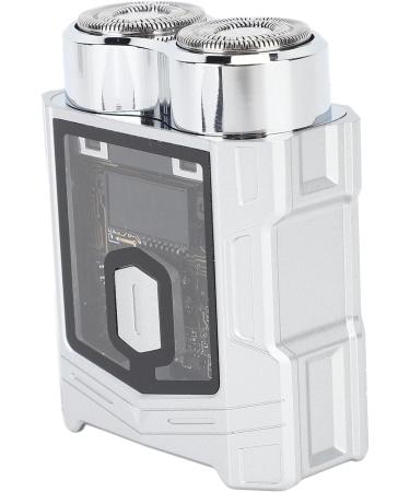 Self Sharpening Beard Trimmer Low Noise Pocket Beard Trimmer Wet and Dry Rechargeable Zinc Alloy Magnetic Head Home Travel for Men (Silver) - Buy Online on GoSupps.com