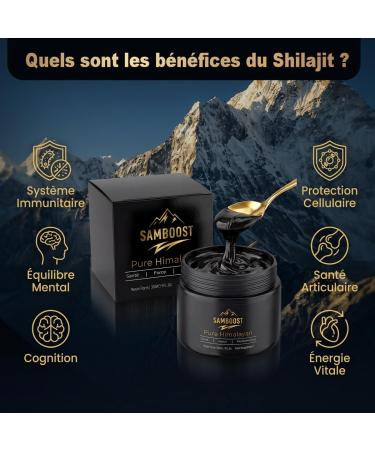 Shilajit R sine Pure 30g Grade Premium Himalaya Compl ment Alimentaire Naturel nergie Vitalit & Immunit - 75% Acide Fulvique - Buy Online on GoSupps.com