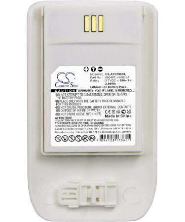 Replacement Battery for Ascom D63 DECT 3735 DH7 - 800mAh/3.7V | International Shipping Available - Buy Online on GoSupps.com