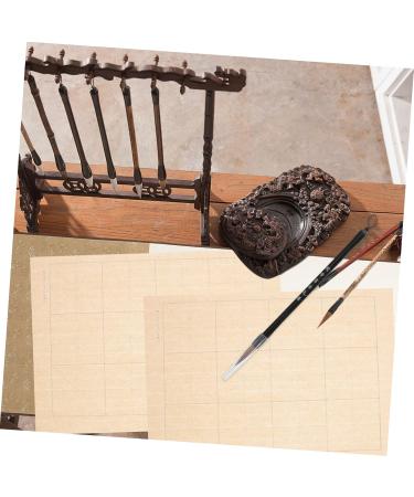 NUOBESTY 100 Sheets Grid Daily Lesson Paper Rice Paper Chinese Calligraphy Practice Paper Xuan Paper Ink As Shown 3 0.01X23X33CM - Buy Online on GoSupps.com