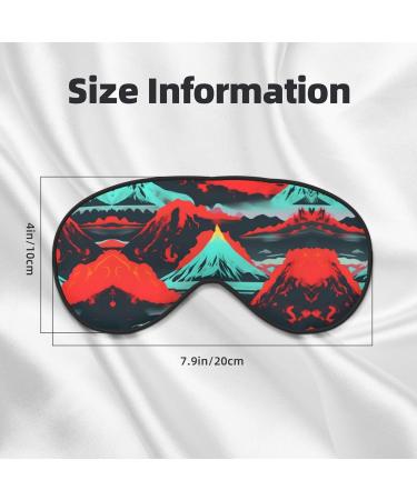 Buy Volcano Bloom Print Unisex Sleeping Eye Mask | Soft Light-Blocking Eye Mask for Ultimate Comfort - Shop Internationally - Buy Online on GoSupps.com