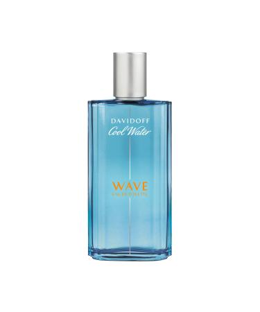 Davidoff Cool Water Wave Eau de Toilette Fresh Woody Men's Cologne With Notes of Sichuan Pepper Juniper & Sandalwood Long Lasting Fragrance 4.2 Ounce (Pack of 1)