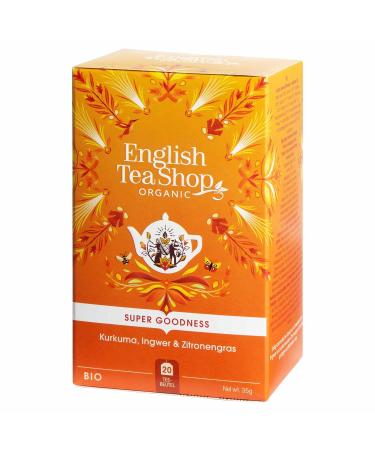 English Tea Shop English Tea Shop - Infusion Ginger Turmeric Organic Lemongrass - Box of 20 sachets of organic ginger turmeric herbal tea