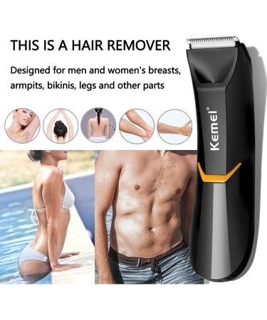 KEMEI 3208 Body Hair Trimmer for Men | Electric Groin Trimmers & Cordless Grooming Set | Multi-Function Washable Pubic Hair Shaver - Buy Online on GoSupps.com