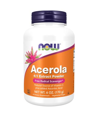 Now Foods Acerola 4:1 Extract Powder 6 oz (170 g)