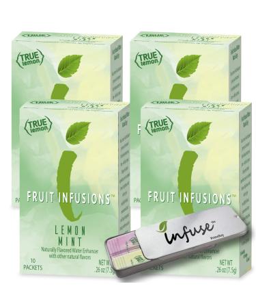 True Citrus True Lemon Fruit Infusion Lemon Mint 10 Packets .26 oz (7.5 g)
