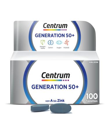 Centrum Generation 50+ 100 St. - High -quality nutritional supplements for best agers for daily complete supply with micronutrients - packaging can vary - Buy Online on GoSupps.com
