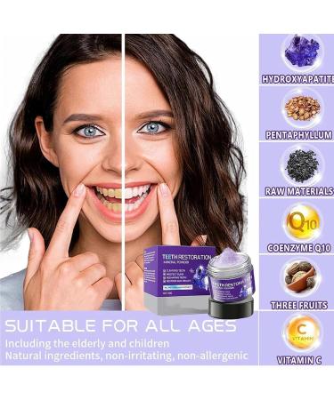 Tooth Repair Mineral Powder Tooth Mineral Powder Teeth Whitening Mineral Powder Purple Whitening Powder Effectively Strengthen Teeth and Gums - Buy Online on GoSupps.com