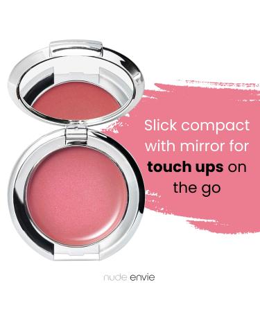 Nude Envie Cream Blush Pink with Hyaluronic Acid - Certified Vegan & Cruelty-Free Formula for All Skin Tones | Greatness - Buy Online on GoSupps.com