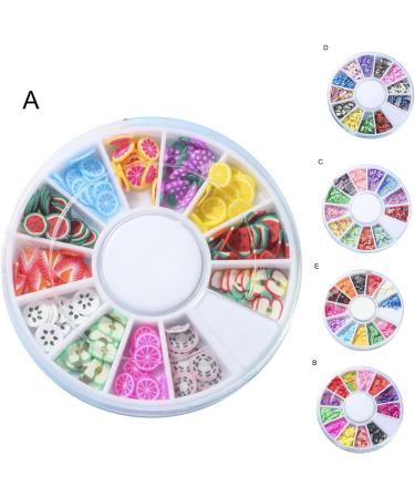 Remorui Mini Colorful Nail Art Slices - 3D Fruit & Flower Polymer DIY Charms for Stunning Manicures | Shop Internationally! - Buy Online on GoSupps.com