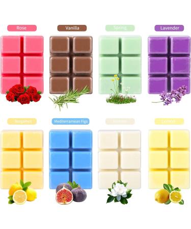 Juehu 8-Piece Aromatherapy Wax Melts - Scented Fragrance Cubes for Stress Relief & Relaxation | Perfect Gift for Mother's Day Birthdays & Christmas - Buy Online on GoSupps.com