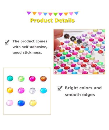 Buy ijizuo Glitter Stones - Self-Adhesive Rhinestone Stickers for DIY Nail Phone & Clothing Decorations | 4 Sheets Colorful Mixed Designs - Buy Online on GoSupps.com