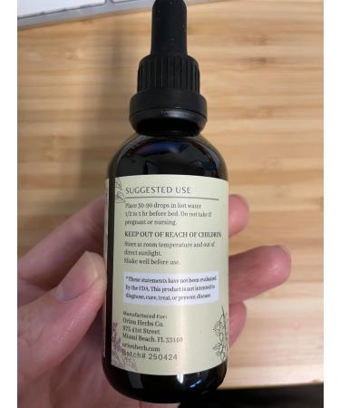 ORION HERBS Happiness Bark Elixir - Nighttime Calm Emotional Balance & Sleep Support with Albizia Zizyphus & Curcuma - Sleep Supplement Liquid Drops - Herbal Relaxation Drops USA Made (2oz) - Buy Online on GoSupps.com