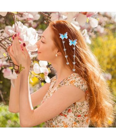 8 Pieces Butterfly Hair Clips Set - 3D Hair Accessories for Women Girls & Children - Perfect for Weddings & Special Occasions - Buy Online on GoSupps.com
