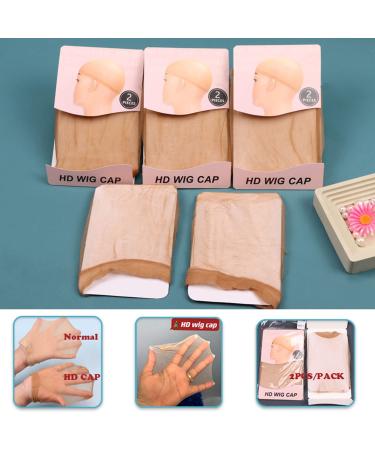 Ecojunmi Ultra-thin HD Wig Caps 12 Pcs - Breathable Mesh Cap for Lace Front Wigs | Cosplay & Hair Accessories - Buy Online on GoSupps.com