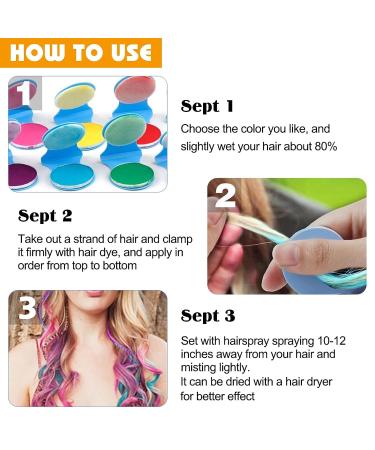 CHPBOLLY Hair Chalk for Kids - 8 Color DIY Kit for Girls, Dark Blonde, Temporary & Vibrant Makeup - 0.41 oz (Pack of 8) - Buy Online on GoSupps.com