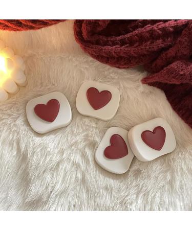 6 Pack 3D Heart Design Contact Lens Cases - Candy Color Travel Kit with Tweezers & Solution for Daily Use - Assorted Colors - Buy Online on GoSupps.com