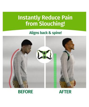 YUYTE Back Posture Corrector Brace | Hunchback Prevention & Pain Relief | Adjustable 8-Shaped Straps for Better Posture - Buy Online on GoSupps.com