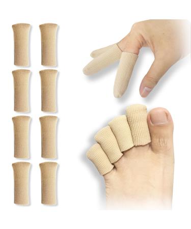 8 pieces of toe protection large gel toe protective caps cornea toe gum toe closed silicone toe protection for pillows corn blisters callus toes cornea women & men (8m).8p (m)