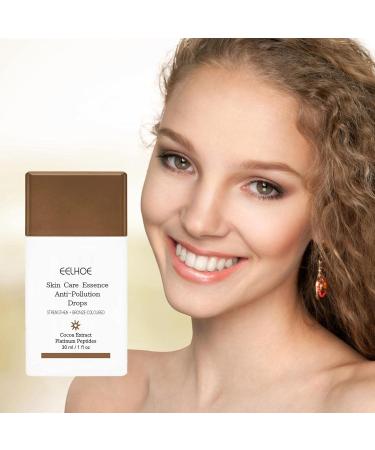Bronzing Drops 30ml | Bronzing Cream for Face Peptide Serums Regenerating Bronzer for Face and Body for Fine Lines Skin Care 1 Fl Oz - Buy Online on GoSupps.com