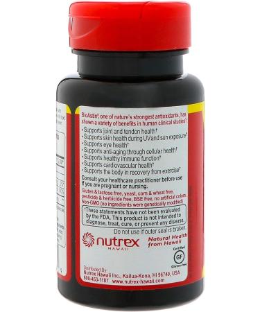 BioAstin Hawaiian Astaxanthin 4mg - 60 Gel Capsules | Powerful Antioxidant - Buy Online on GoSupps.com