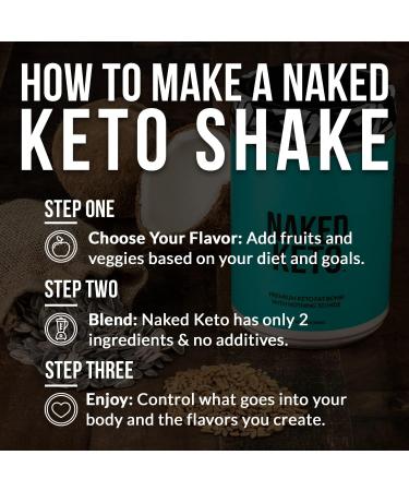 Naked Keto Premium Unflavored Fat Bomb Powder - Gluten & Soy Free - 1.3 LB - Buy Online on GoSupps.com