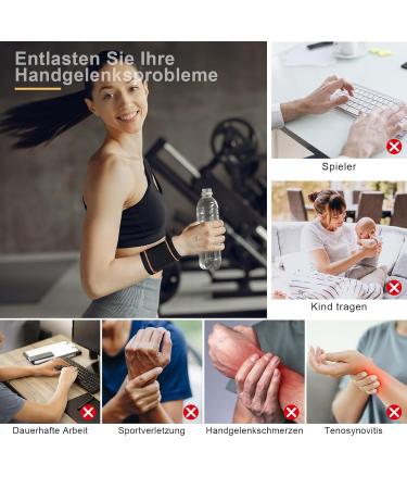 Borisca 2 Wrist Bandages - Breathable Adjustable Support for Tendon Inflammation | Elastic Velcro Wrist Wrap for Sports & Fitness - Buy Online on GoSupps.com