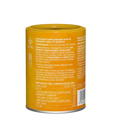 Buy Xucker White Chocolate Drops - Sugar-Free with Xylitol 35% Cocoa 200g - International Shipping Available - Buy Online on GoSupps.com
