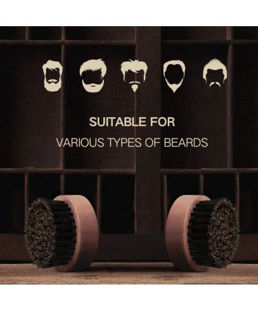 Beard Brush Natural Boar Bristle Brush Shaving brush Exfoliates Skin Helps Softening and Conditioning Itchy Beards & to Spread Balm or Oil for Growth - Styling - Adds Shine - Softness Brown - Buy Online on GoSupps.com