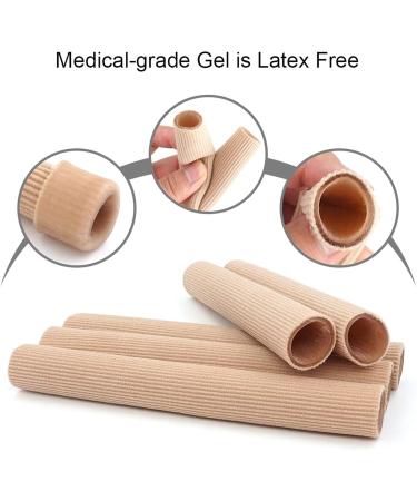 Silicone Gel Toe Protection Tube | Toe Spreader for Hallux Valgus - 15x2cm 20mm Diameter - Buy Online on GoSupps.com
