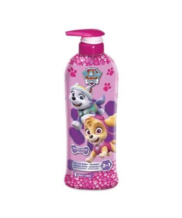 Paw Patrol Children Hair and Body Wash 2 in 1 Bubble Bath and Shampoo with Dispenser Paraben Free Suitable for All Hair Types and Dry Sensitive Skin and Scalp 1L