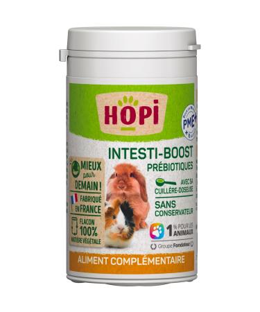 HOPI Complementary food for Rodents - IntestiBoost Powder 70 GR - Promotes the Digestion of Small Mammals and Reduces Stress - Preservative-free and 100% Natural - Made in France