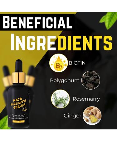 Rosemary & Biotin Scalp Serum - Thickening Oil for Women & Men | Hair Treatment for Thinning & Damaged Hair - Nourishing Formula for Fuller Healthier Follicles & Thicker Roots - Buy Online on GoSupps.com