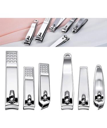 HCHGJKN Nail Clippers Nail Clipper Stainless Steel Cutter Nipper Trimmer Knife Manicure Pedicure Tools Professional Finger Toe Clippers Set(C) - Buy Online on GoSupps.com