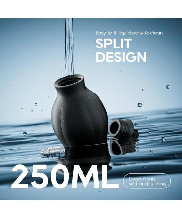 Silicone Enema Bulb Kit - 9.84in Douche Cleaner for Men & Women | 8.5oz Enema Bulb & Shower Connection - Improve Hygiene & Comfort - Buy Online on GoSupps.com