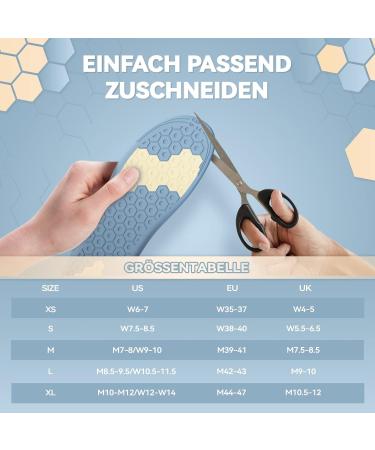 Dynwalker Height Increase Insoles for Men - Shock Absorbing Gel Shoe Lifters Non-Slip and Pressure-Resistant (Size 42-44) - Buy Online on GoSupps.com