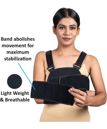 Arm Sling Shoulder Brace - Adjustable Rotator Cuff & Elbow Support for Quick Recovery | Men & Women - Buy Online on GoSupps.com