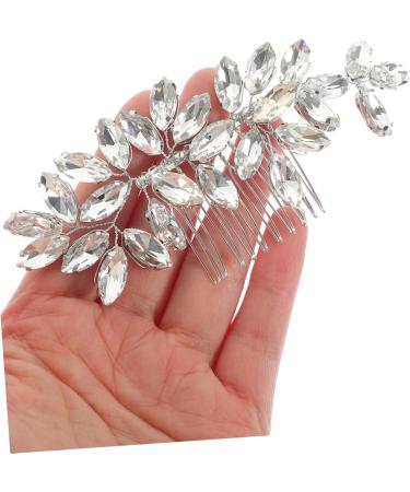 Mikinona Crystal Hair Accessories Hair Pins Wedding Decor Wedding Hair Accessories Rhinestone Hair Comb for Wedding Rhinestone Hair Comb for Bridal Gem Headgear Miss Rhinestones - Buy Online on GoSupps.com