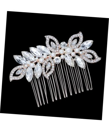 FRCOLOR Wedding Hair Accessory Goody Hair Pearl Hair Clip Headwear for Women Pearl Hair Accessories Rhinestone Headpiece Pearl Hair Pin Womens Hair Accessories Tiara Comb Bride Crystal - Buy Online on GoSupps.com