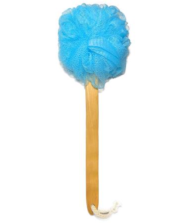 3 PACK Exfoliating Loofah Bath Back Brush Set - Long Wooden Handle, Ergonomic Design - Shower Body Scrubber for Men and Women - Buy Online on GoSupps.com