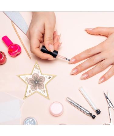 Baluue Star Shaped Nail Art Palette - Resin Mixing Plate with Golden Edge | Professional Manicure Tool for Nail Polish & Color Mixing - Buy Online on GoSupps.com