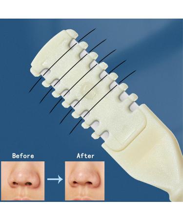 2024 Upgrade 2-in-1 Nasal Hair Cutter & Ear Picker - Portable 360 Nose Hair Trimmer for Men & Women - Double Sided Design (Beige) | International Shipping - Buy Online on GoSupps.com