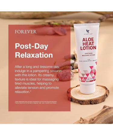 Forever Living - Aloe Heat Lotion with Menthol and Eucalyptus Fragrance Comfort and Skin Nourishment Vegan-Friendly Formula 4 fl oz - Buy Online on GoSupps.com