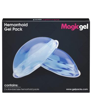 2 Pack Hemmeroid Treatment Using Cryotherapy - Ice Pack for Instant Relief from Internal and External Hemorrhoid Pain & Anal Fissures | Extra Comfort, Fast, Natural, Drug Free, No Mess (by Magic Gel)