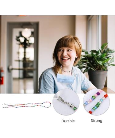 Magiclulu 2 Pack Glasses Mask Chain | Stylish Facial Protection & Multifunction Lanyard with Pearls - Buy Online on GoSupps.com