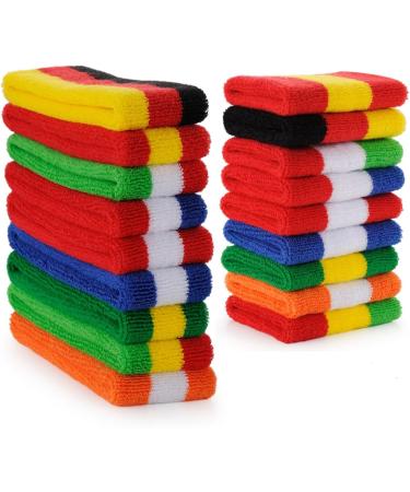 ONUPGO Sweatband Set - Moisture Wicking Headband and Wristband Set for Sports - Red/White/Blue - Buy Online on GoSupps.com